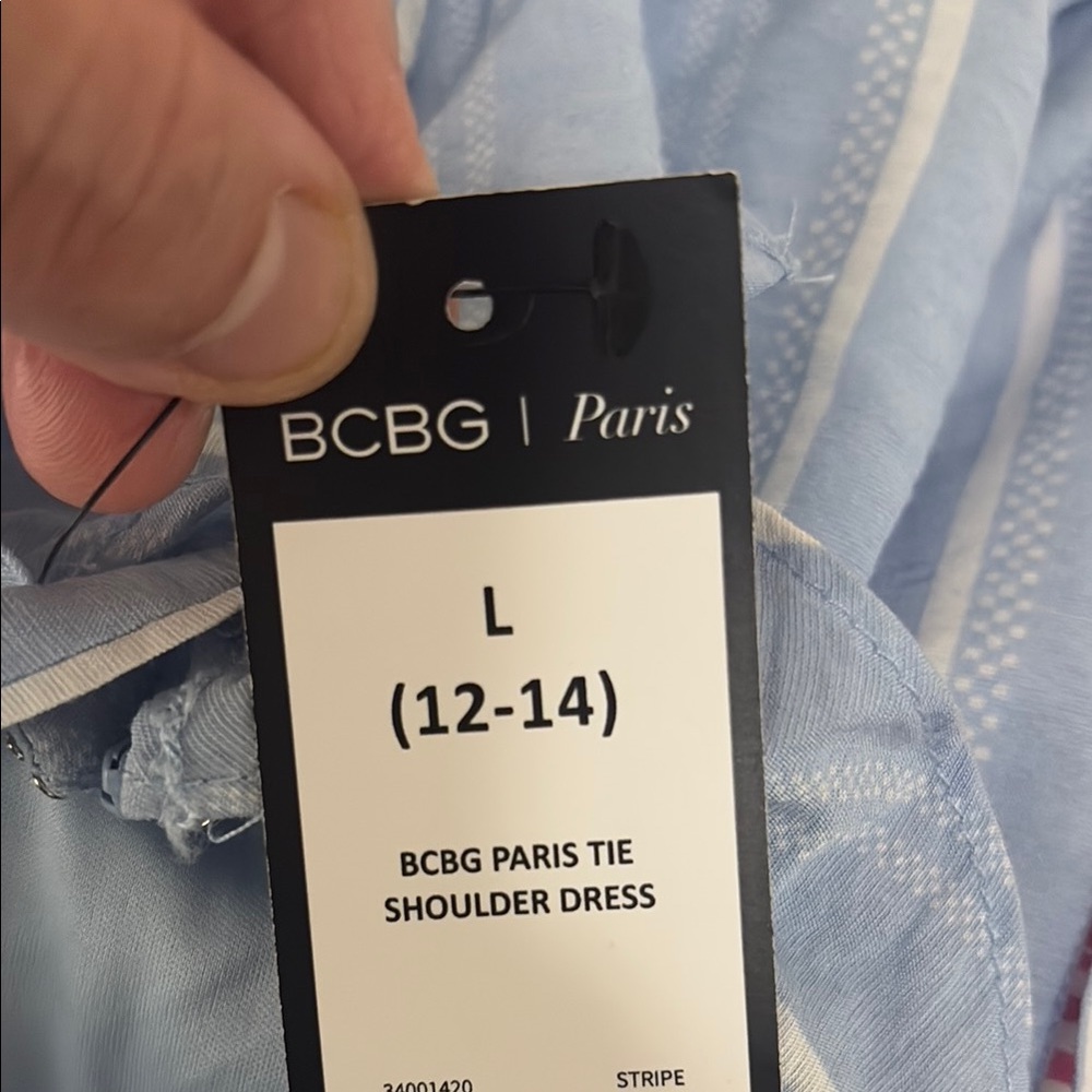 New with tags! BCBG Paris, Tie Strap Dress - Picture 14 of 17